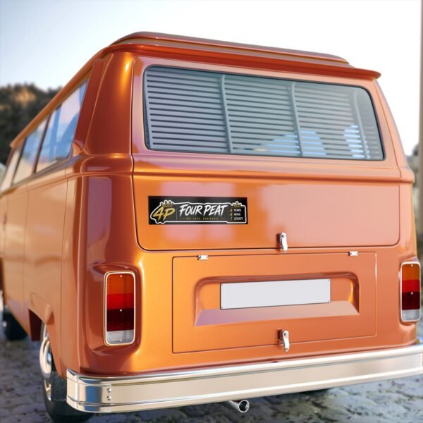 14144844471390361367_2048.jpeg Four Peat Bumper Sticker — 'Not Luck. Dominance.' 4P Championship Decal