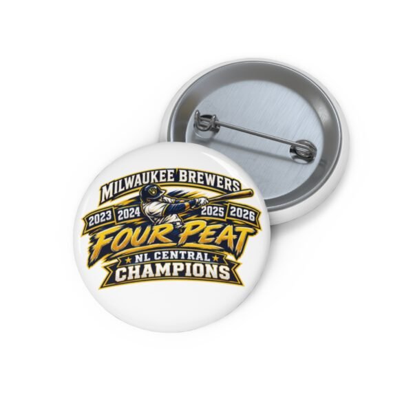 10620759683554068041_2048-1.jpeg Pin Button — Milwaukee Brewers “Four Peat” NL Central Champions 2023–2026 Commemorative