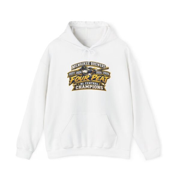 Milwaukee Brewers "Four-Peat NL Central Champions" Hoodie — Crew Fan Pullover