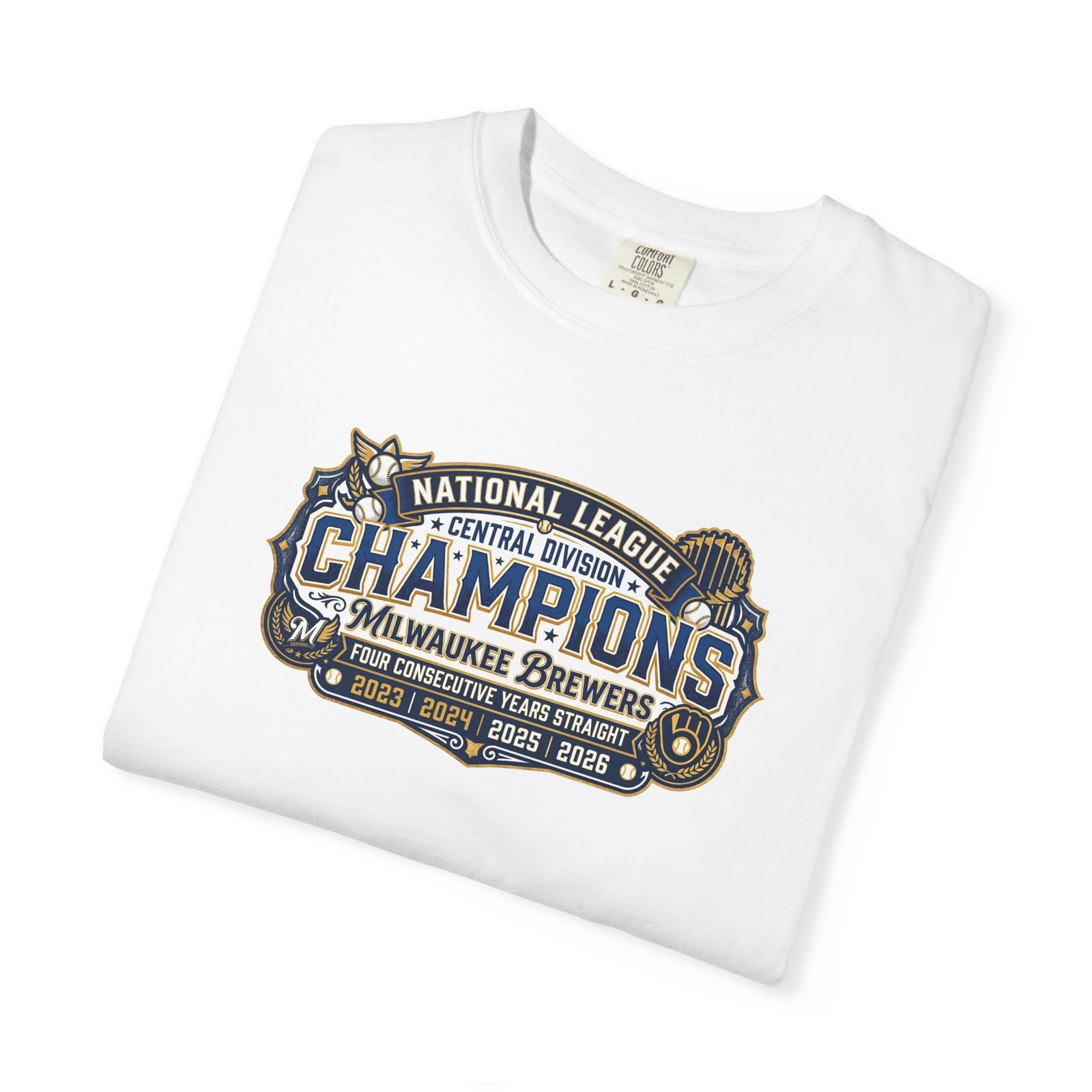 Milwaukee Brewers National League Champions Vintage T-Shirt - Image 3